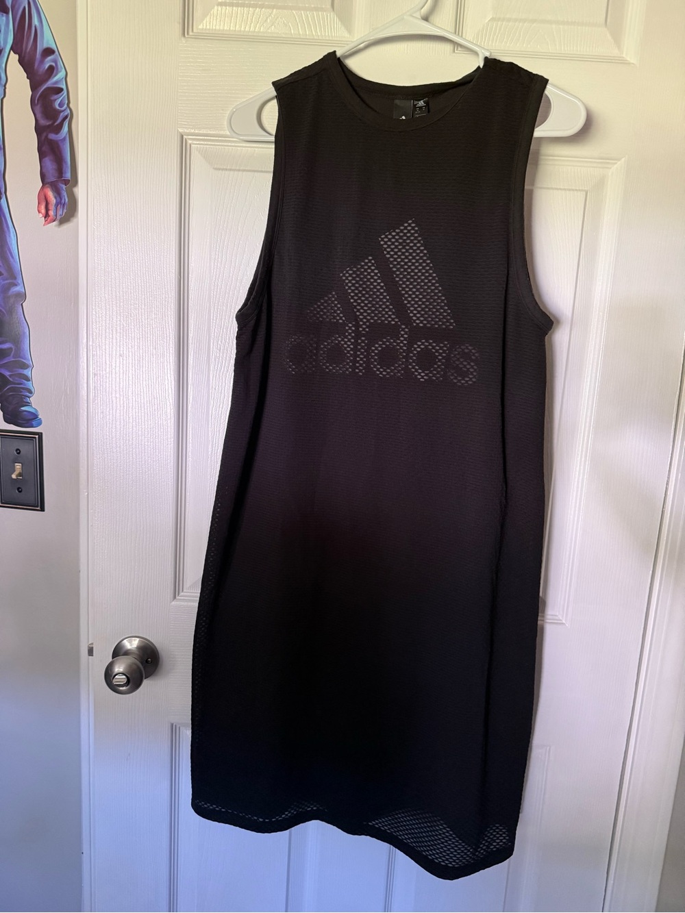 Adidas Black Sleeveless Mesh Dress